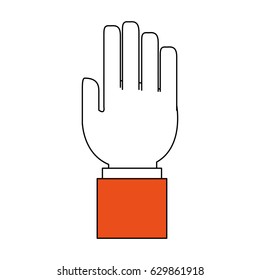 open hand icon image 