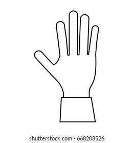 open hand icon image 