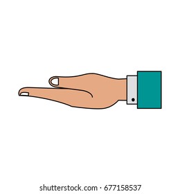 open hand icon image 