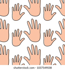 open hand icon image vector illustration design 