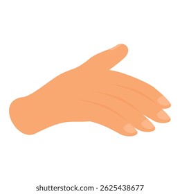 Mano abierta extendiéndose, ofreciendo o recibiendo