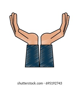 open hands facing up icon image 