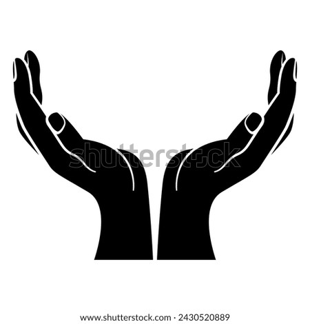 open hands giving and receiving