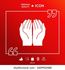 Open hands icon