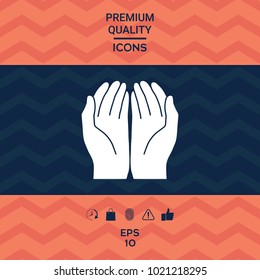 Open hands icon