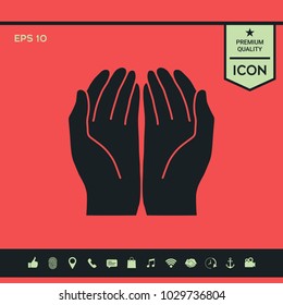 Open hands icon