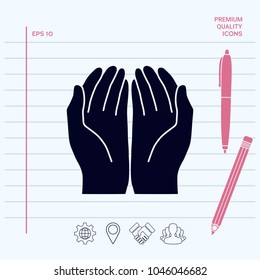 Open hands icon