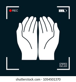 Open hands icon