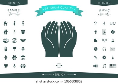 Open hands icon