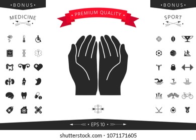 Open hands icon