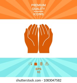 Open hands icon
