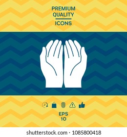 Open hands icon