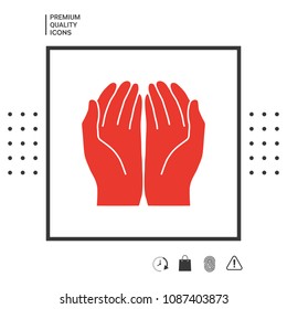 Open hands icon