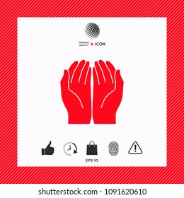 Open hands icon