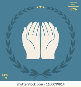 Open hands icon