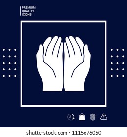 Open hands icon