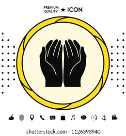 Open hands icon