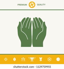 Open hands icon