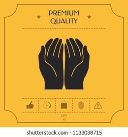 Open hands icon