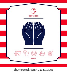 Open hands icon