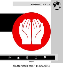 Open hands icon