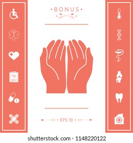 Open hands icon
