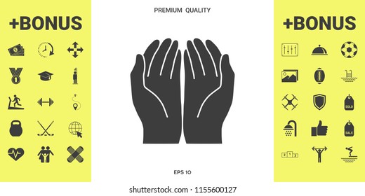 Open hands icon