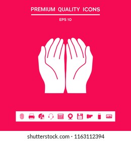 Open hands icon