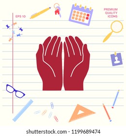 Open hands icon