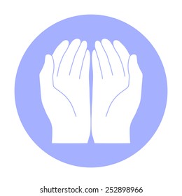 Open hands icon