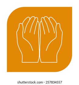 Open hands icon