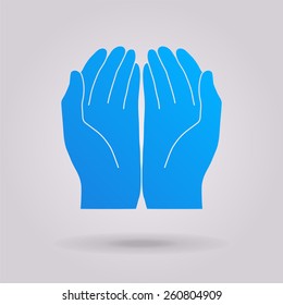 Open hands icon