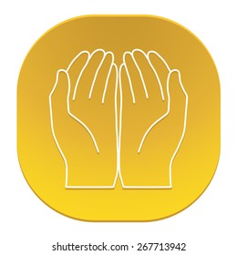 Open hands icon
