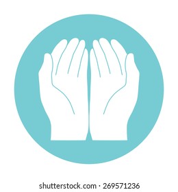 Open hands icon