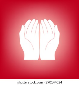Open hands icon
