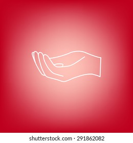 Open hands icon