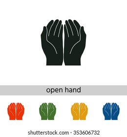 Open hands icon