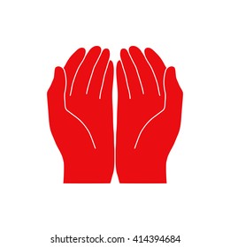 Open hands icon