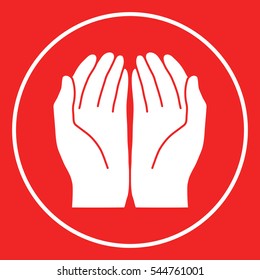 Open hands icon