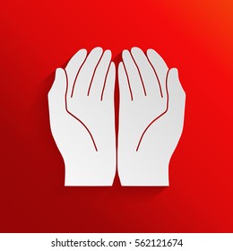 Open hands icon