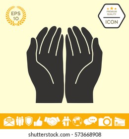 Open hands icon