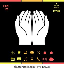 Open hands icon