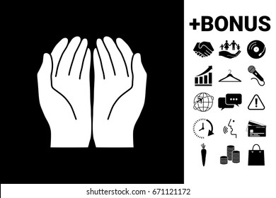 Open hands icon