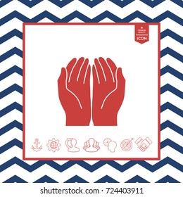 Open hands icon