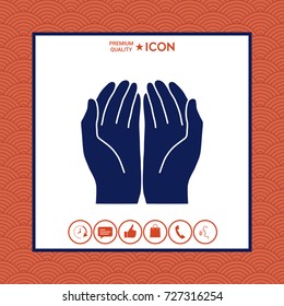 Open hands icon