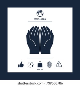 Open hands icon