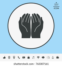 Open hands icon