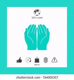 Open hands icon