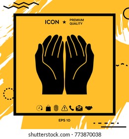 Open hands icon