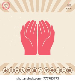 Open hands icon